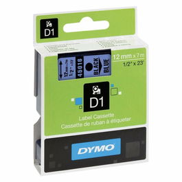 Dymo Ruban d'étiquettes 45016 / S0720560 Noir sur fond Bleu pour étiqueteuse