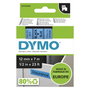 Dymo Ruban D1 45016 Noir sur Bleu 12 mm x 7 m