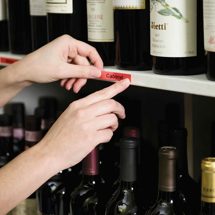 Ruban Laminé pour Etiqueteuses Dymo LM D1 Noir/Rouge Ruban Laminé pour Etiqueteuses Dymo LM D1 Noir/Rouge