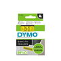 Dymo S0720580 - Ruban d'étiqueteuse compatible 45018, impression noir sur fond jaune, pour étiqueteuses Dymo