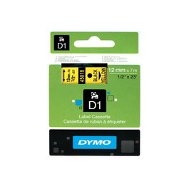Dymo Ruban d'étiquetage D1 45018 Jaune et Noir