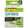 Dymo Ruban d'étiquetage D1 12 mm x 7 m Noir sur Jaune (45018)