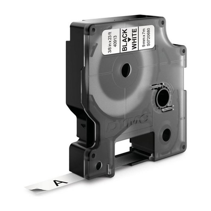 Dymo D1 Ruban d'étiquetage 9 mm x 7 m Noir sur Blanc