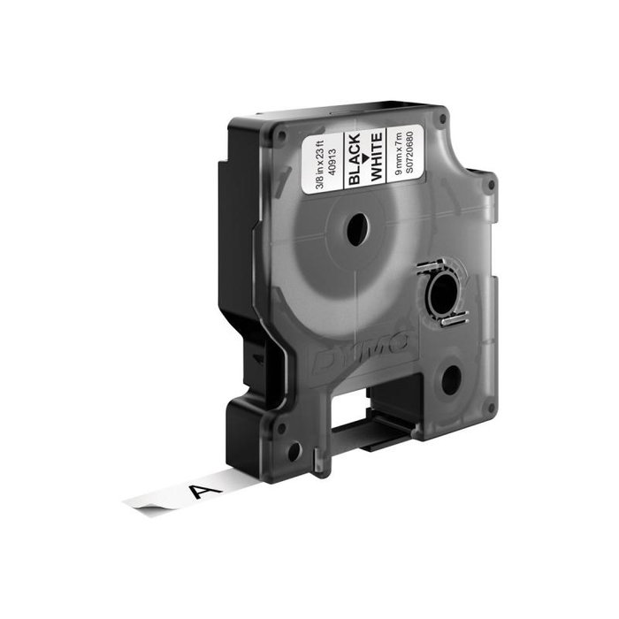 Dymo Ruban S0720680 D1 Polyester Noir sur Blanc 9mm x 7m pour LabelManager