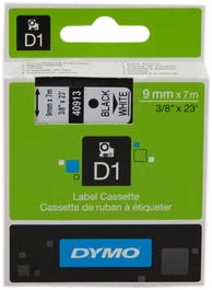DYMO 40913 Carte autoadhésive standard D1 Cartouche d'étiquettes Noir sur blanc