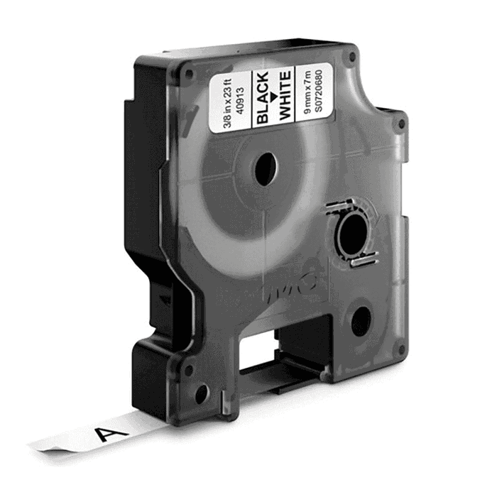 Dymo Ruban d'étiqueteuse 41913 / S0720680 Noir sur Blanc pour imprimantes d'étiquettes Dymo Ruban d'étiqueteuse 41913 / S0720680 Noir sur Blanc pour imprimantes d'étiquettes