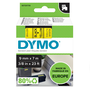 Dymo S0720730 Ruban d'étiqueteuse, noir sur fond jaune, modèle 40918