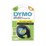 Dymo LetraTAG Ruban d'étiquetage Jaune et Noir 1,2 cm x 4 m