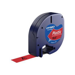 Dymo LetraTAG S0721630 - Ruban d'étiquettes 1.2 cm x 4 m pour imprimante étiqueteuse