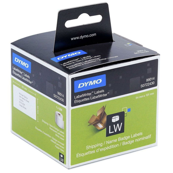 Dymo Étiquette 99014 / S0722430 Blanche pour imprimante d'étiquettes Dymo Étiquette 99014 / S0722430 Blanche pour imprimante d'étiquettes