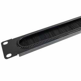 Wp european cabling solution Panneau de passage de câbles avec brosse 19" 1U Noir RAL 9005 - 483x44mm