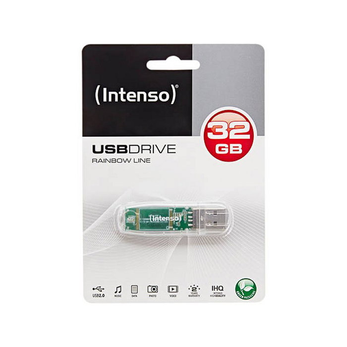 Intenso Rainbow Line 32GB Clé USB 2.0 Transparente (3502480)