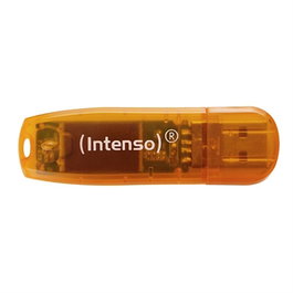 Intenso 3502490 Clé USB 2.0 Rainbow 64 Go Orange Transparent