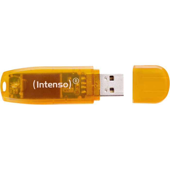 Intenso Rainbow Line 64GB Orange Transparent