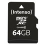 Intenso 3413490 Carte Mémoire Micro SD Classe 10 64 Go avec Adaptateur