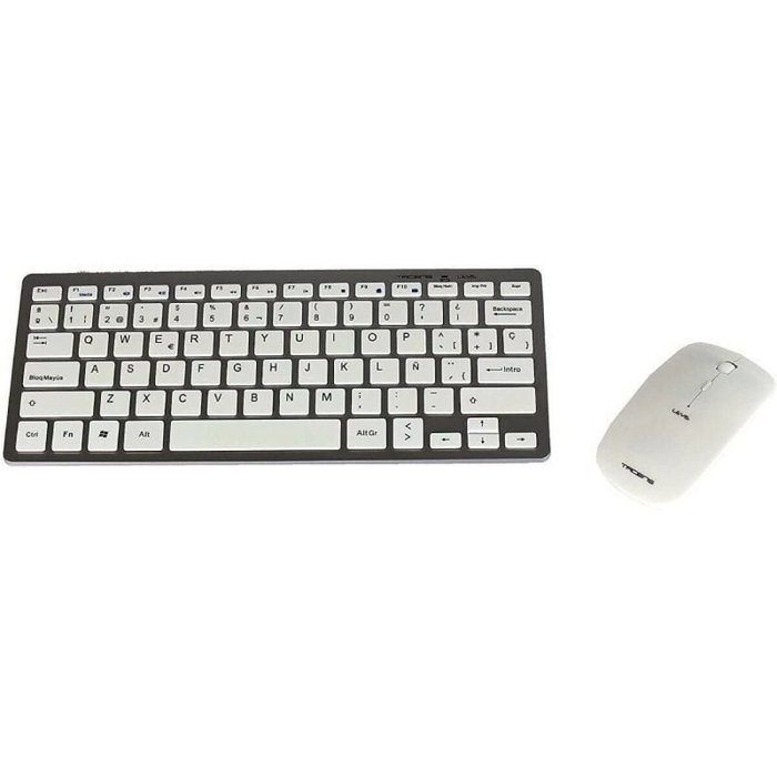 Clavier et souris sans fil Tacens Levis Combo V2 Blanc Jeux