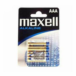 Maxell - Batteries alcalines LR-03 AAA (lot de 4 piles) - Piles non rechargeables