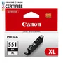 Canon Cartouche d'encre CLI-551 XL grande capacité Noir - Compatible imprimantes IP7250, MG5450, MG6350