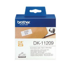 Brother DK-11209 Rouleau d'étiquettes précoupées papier 29 x 62 mm 800 étiquettes