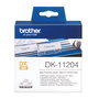 Brother DK-11204 Rouleau d'étiquettes adhésives - Noir sur blanc - Format 17 x 54 mm - 400 étiquettes - Compatible étiqueteuses QL