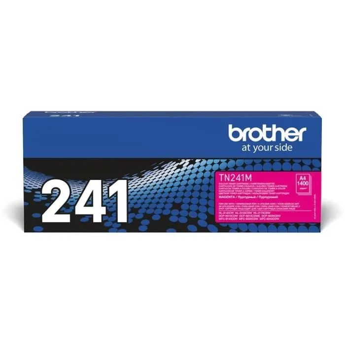 Brother TN-241 - Cartouche de toner laser magenta - Compatible HL-3170CDW, MFC-9140CDN - Capacité ~1400 pages