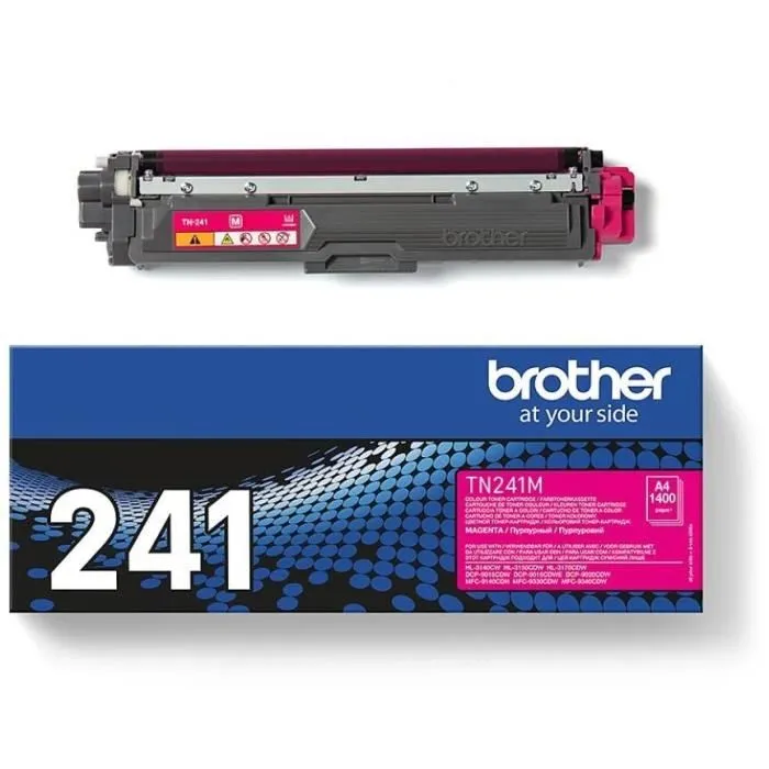Brother TN-241 - Cartouche de toner laser magenta - Compatible HL-3170CDW, MFC-9140CDN - Capacité ~1400 pages