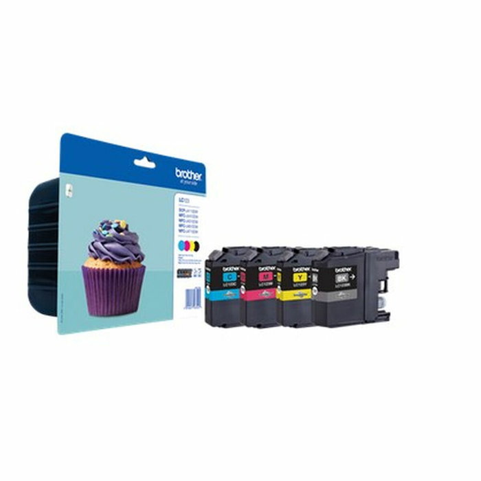 Brother LC123VALBP Value Pack de 4 Cartouches d'Encre (BK/C/M/Y) effort d'économie