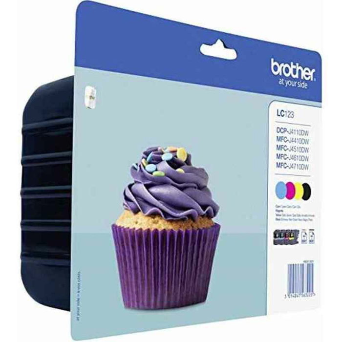 Brother LC123VALBP Value Pack de 4 Cartouches d'Encre (BK/C/M/Y) effort d'économie
