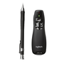 Logitech R400 Présentateur sans fil avec pointeur laser rouge, Noir