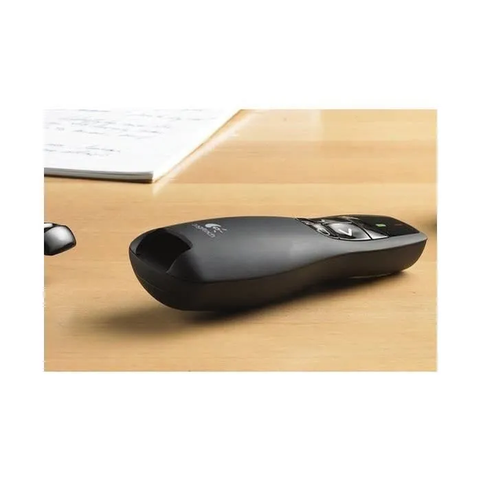 Logitech R400 Télécommande de présentation avec pointeur laser, portée 15 m, compatible Windows XP/7/Vista
