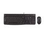 Logitech MK120 Combo Clavier et Souris USB, Clavier Ultraplat Étanche AZERTY Français avec Pavé Numérique et Souris Optique Haute Définition, Confortable et Silencieux