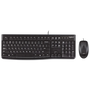 Logitech MK120 Combo Clavier et Souris Noir QWERTY Anglais