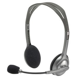Casques avec Microphone Logitech 981-000271 2 x Jack 1,4 m Noir Gris