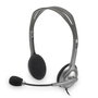 Casques avec Microphone Logitech LGT-H110 Noir Gris