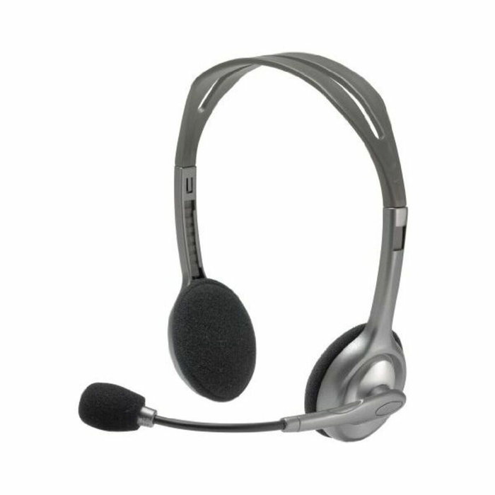 Casques avec Microphone Logitech LGT-H110 Noir Gris Casques avec Microphone Logitech LGT-H110 Noir Gris