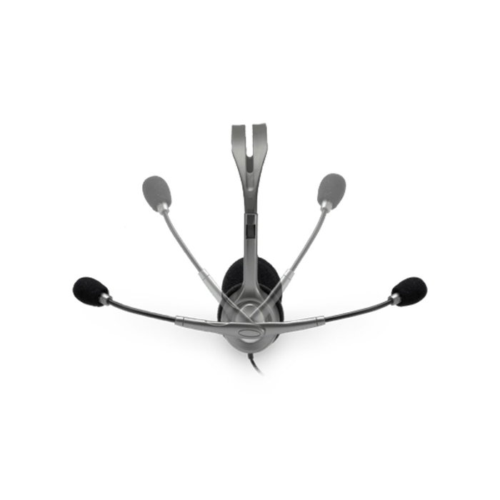 Casques avec Microphone Logitech LGT-H110 Noir Gris Casques avec Microphone Logitech LGT-H110 Noir Gris