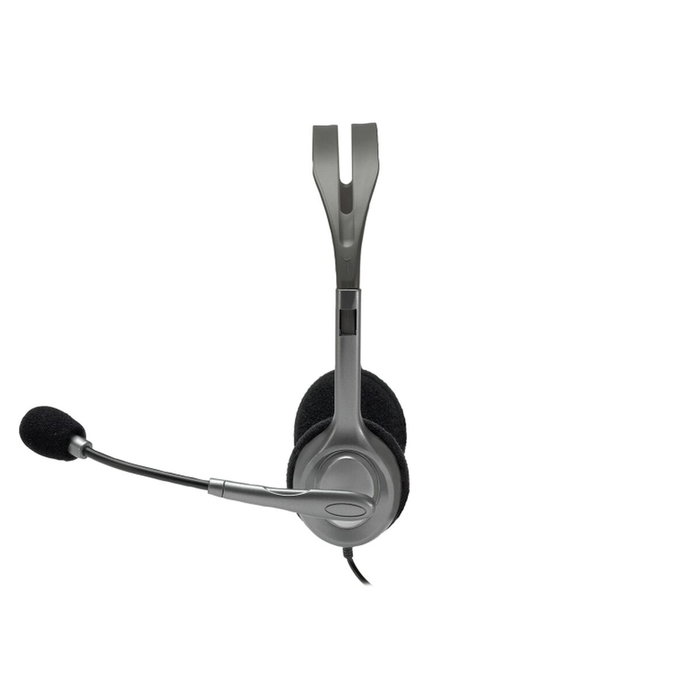 Casques avec Microphone Logitech LGT-H110 Noir Gris Casques avec Microphone Logitech LGT-H110 Noir Gris