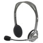 Casques avec Microphone Logitech LGT-H110 Noir Gris