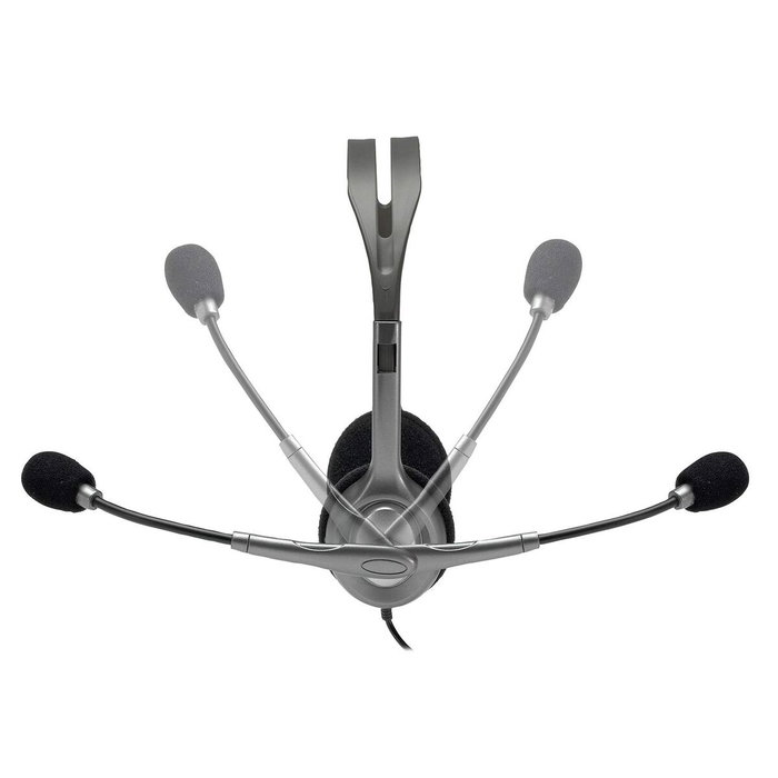 Casques avec Microphone Logitech LGT-H110 Noir Gris Casques avec Microphone Logitech LGT-H110 Noir Gris