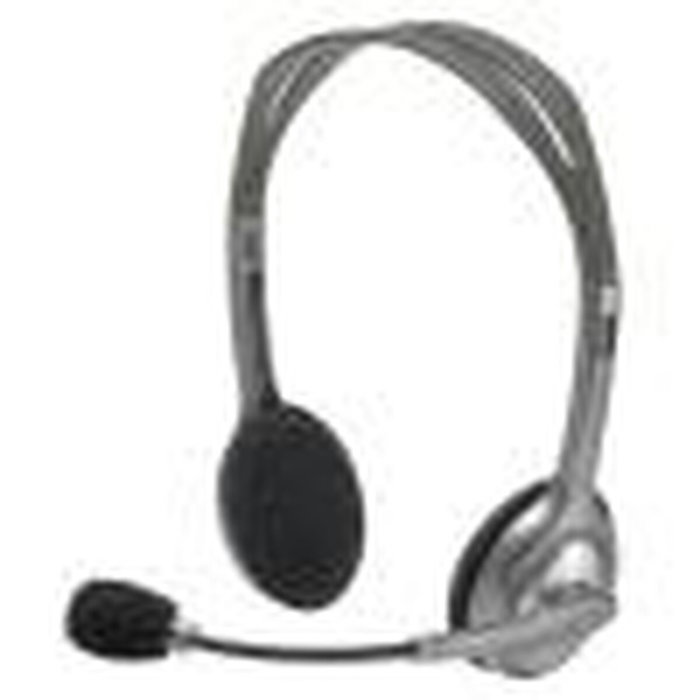 Casques avec Microphone Logitech LGT-H110 Noir Gris Casques avec Microphone Logitech LGT-H110 Noir Gris