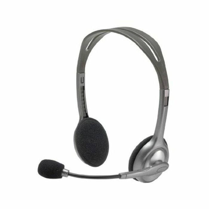Casques avec Microphone Logitech LGT-H110 Noir Gris Casques avec Microphone Logitech LGT-H110 Noir Gris