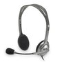 Casques avec Microphone Logitech LGT-H110 Noir Gris