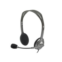 Logitech Headset H110 - Casque Stéréo avec Micro 3,5 mm - Gris/Gris foncé
