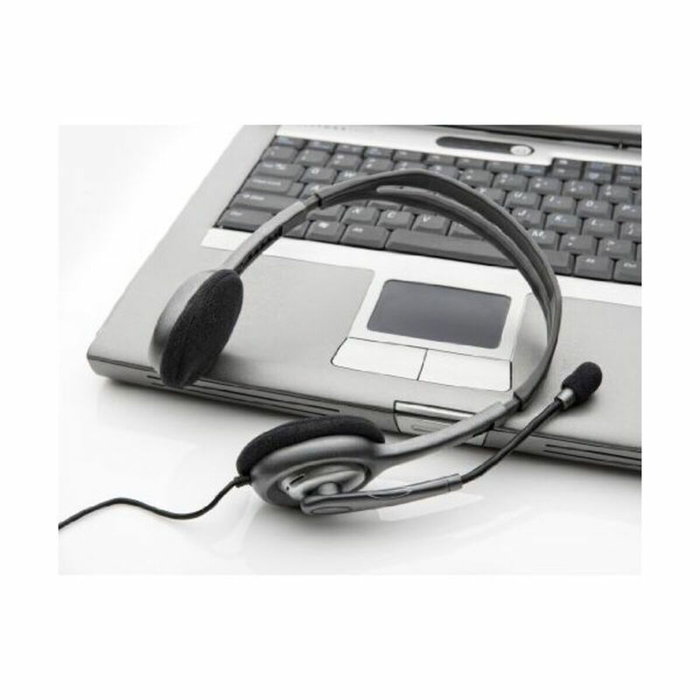 Casques avec Microphone Logitech LGT-H110 Noir Gris Casques avec Microphone Logitech LGT-H110 Noir Gris