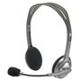 Casques avec Microphone Logitech LGT-H110 Noir Gris