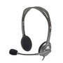 Casques avec Microphone Logitech LGT-H110 Noir Gris