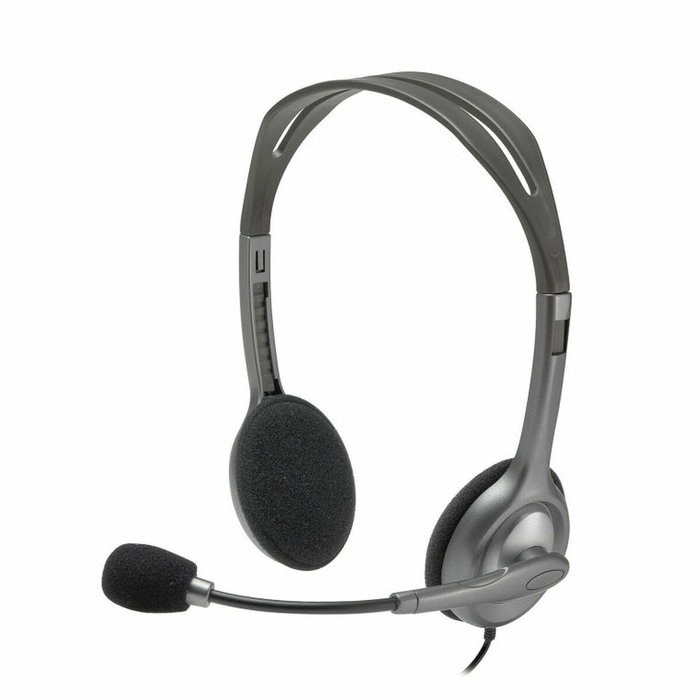 Casques avec Microphone Logitech LGT-H110 Noir Gris Casques avec Microphone Logitech LGT-H110 Noir Gris