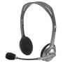 Casques avec Microphone Logitech LGT-H110 Noir Gris