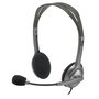 Casques avec Microphone Logitech LGT-H110 Noir Gris
