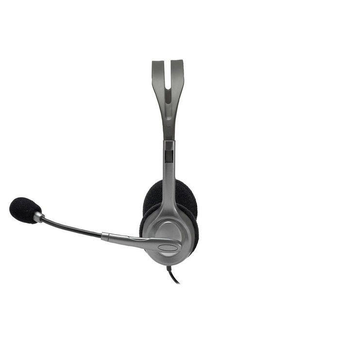 Casques avec Microphone Logitech LGT-H110 Noir Gris Casques avec Microphone Logitech LGT-H110 Noir Gris
